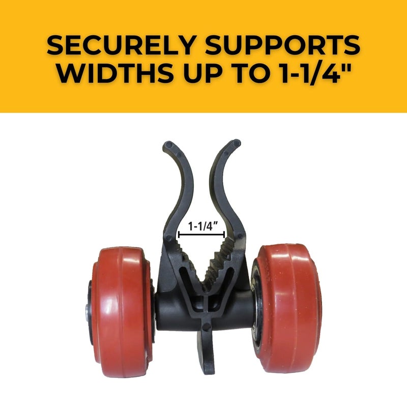 FastCap 02120 Clip N ROLL with Steel Axel, Polyurethane Wheels, 500 LB Capacity - Image 4